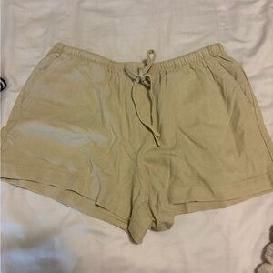 Rewash High Waist Tan Shorts